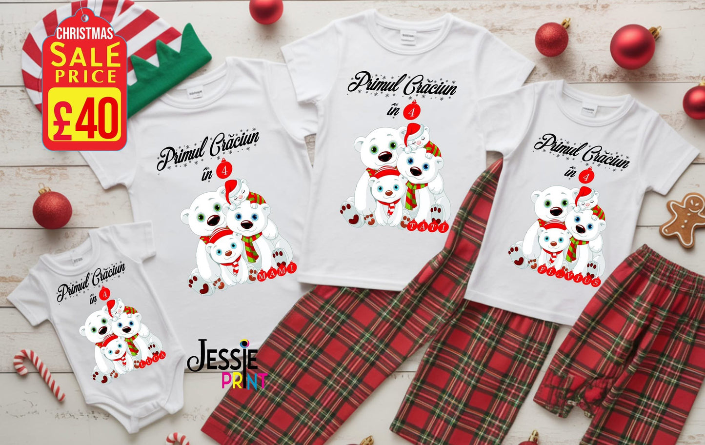 Set 4 tricouri Urși Polari