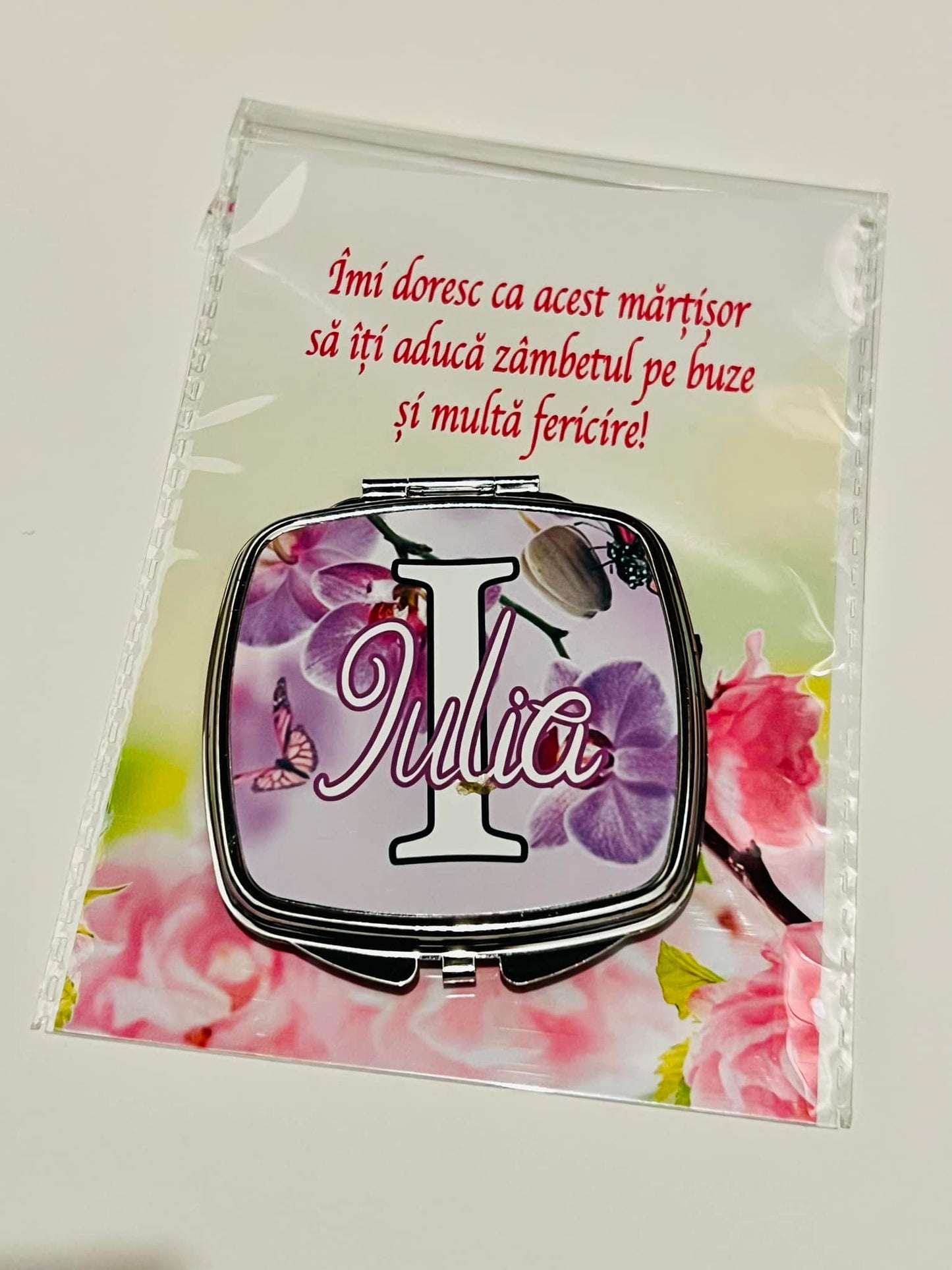 Set Mărțișor – Oglindă de poșetă și cicolată