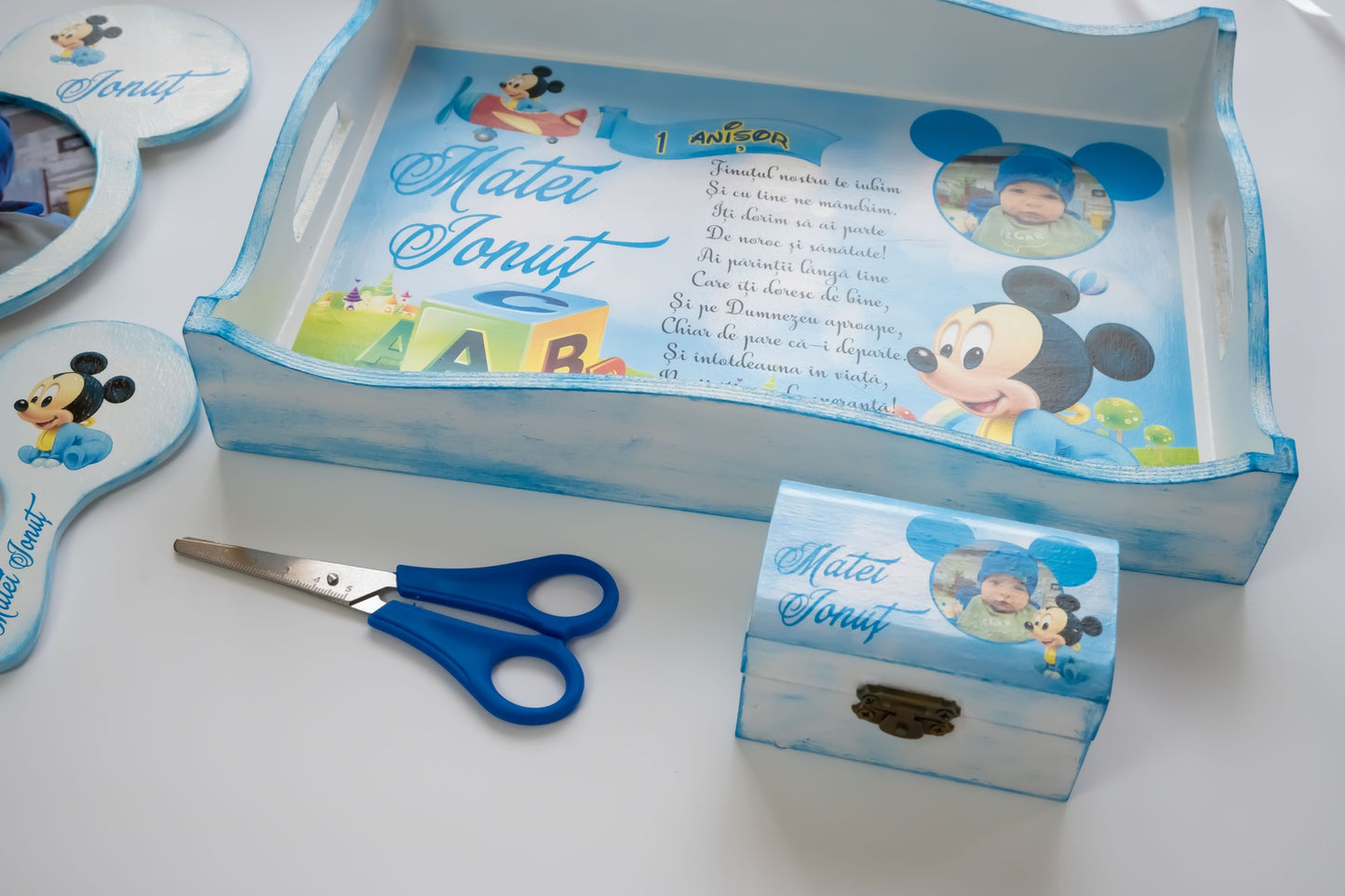 Set tăierea moțului "Baby Mickey Matei"