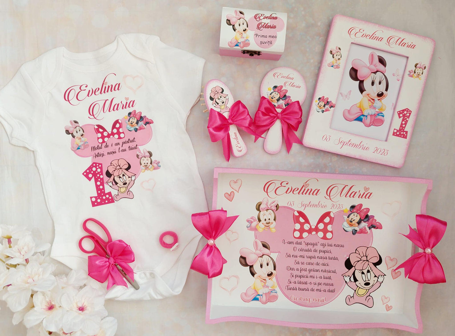 Set tăierea moțului "Minnie Evelina"