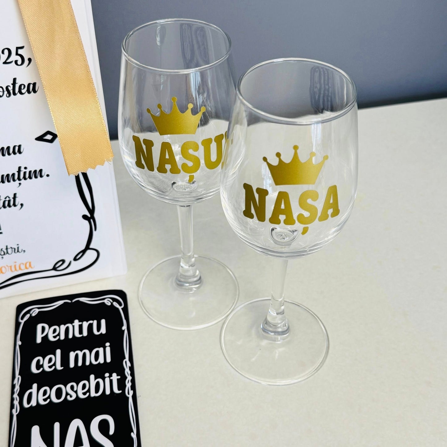 Cutie vin nași "Muțumim că ne-ați fost alături"