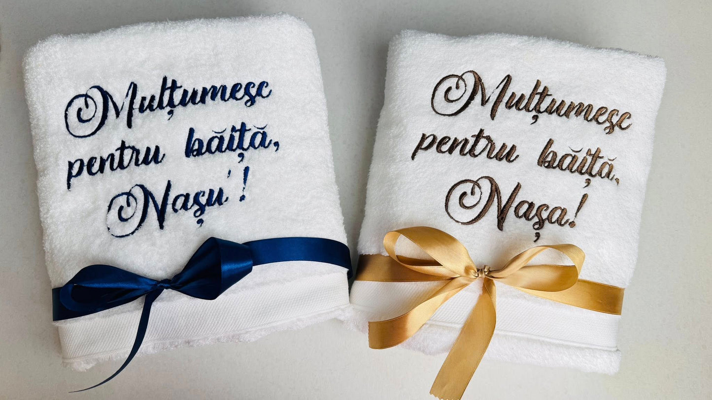 Set 2 halate și 2 prosoape de baie - Nași