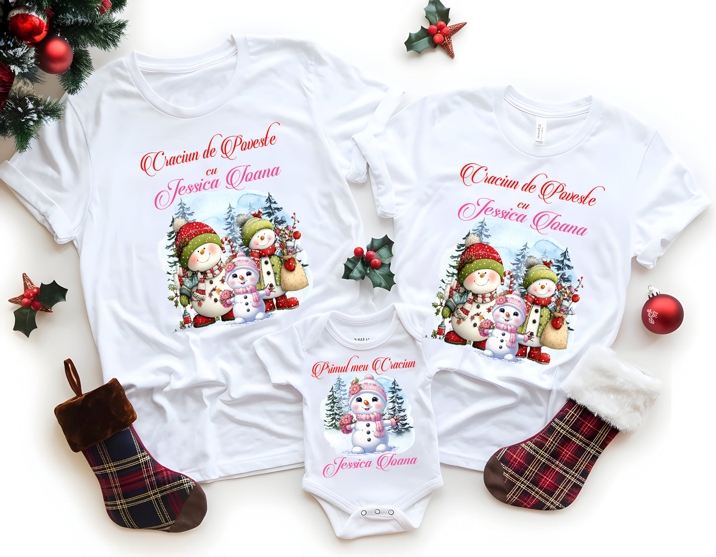 Set 3 tricouri - Oameni de Zăpadă 1