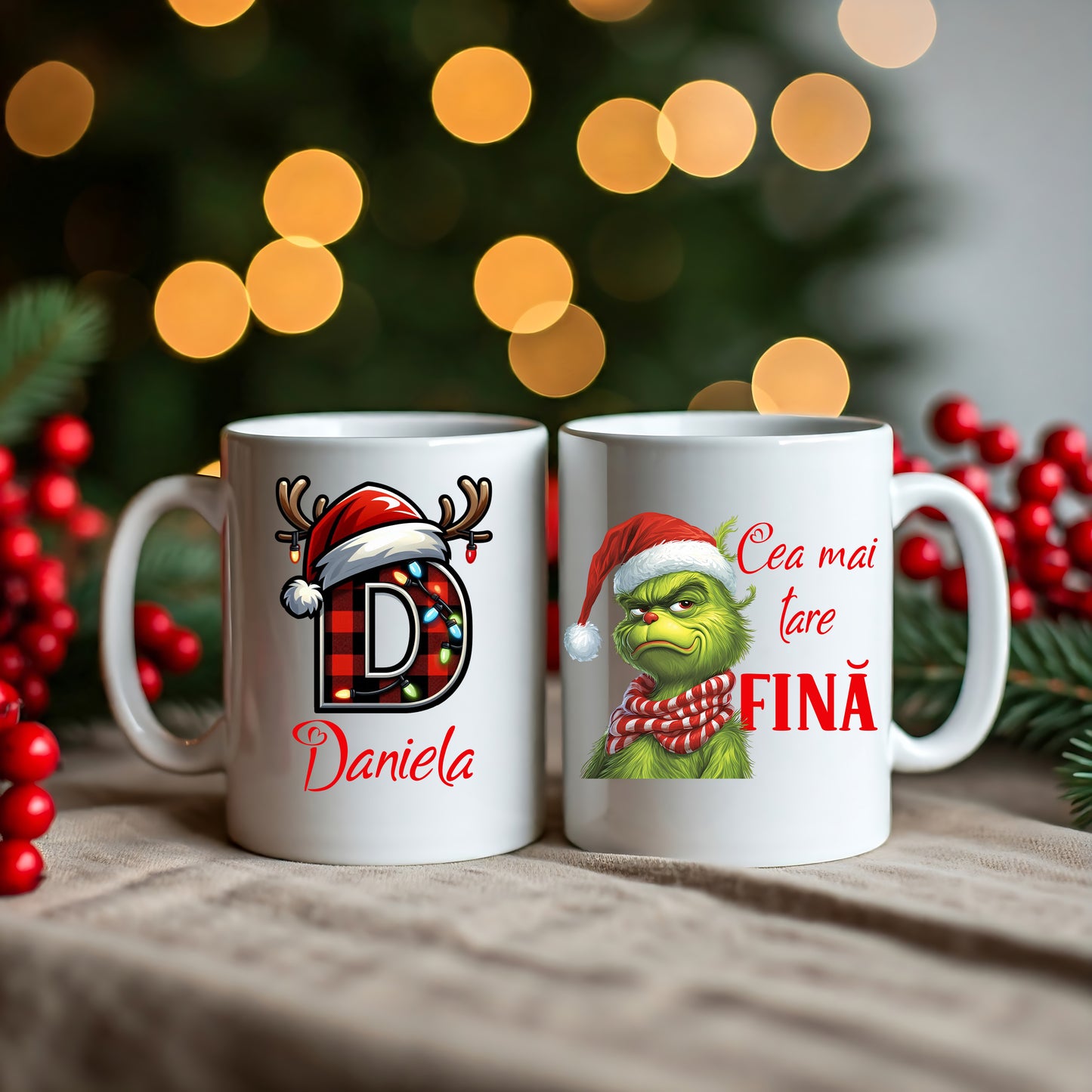 Set 2 Căni Fina & Fin - Grinch