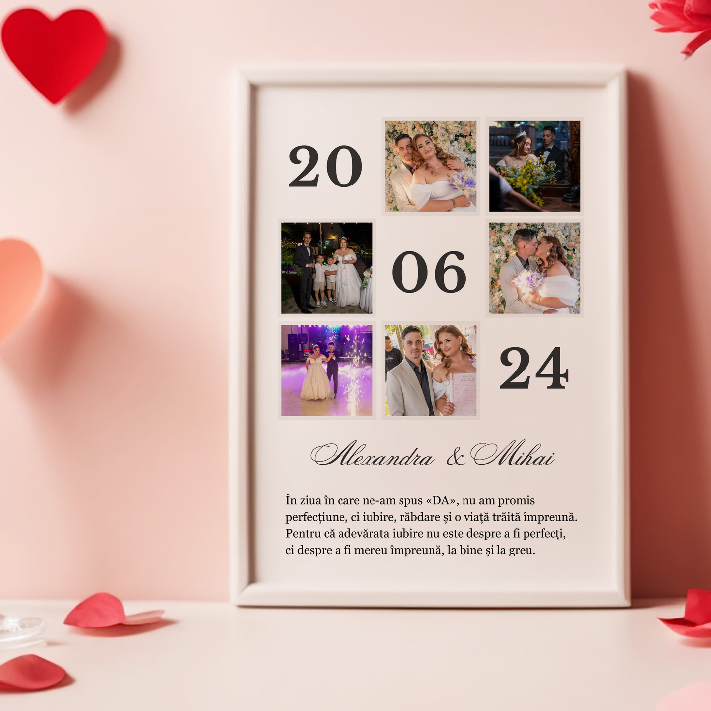 Ramă "La bine si la greu."