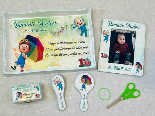 Set tăierea moțului "Cocomelon Dominic"