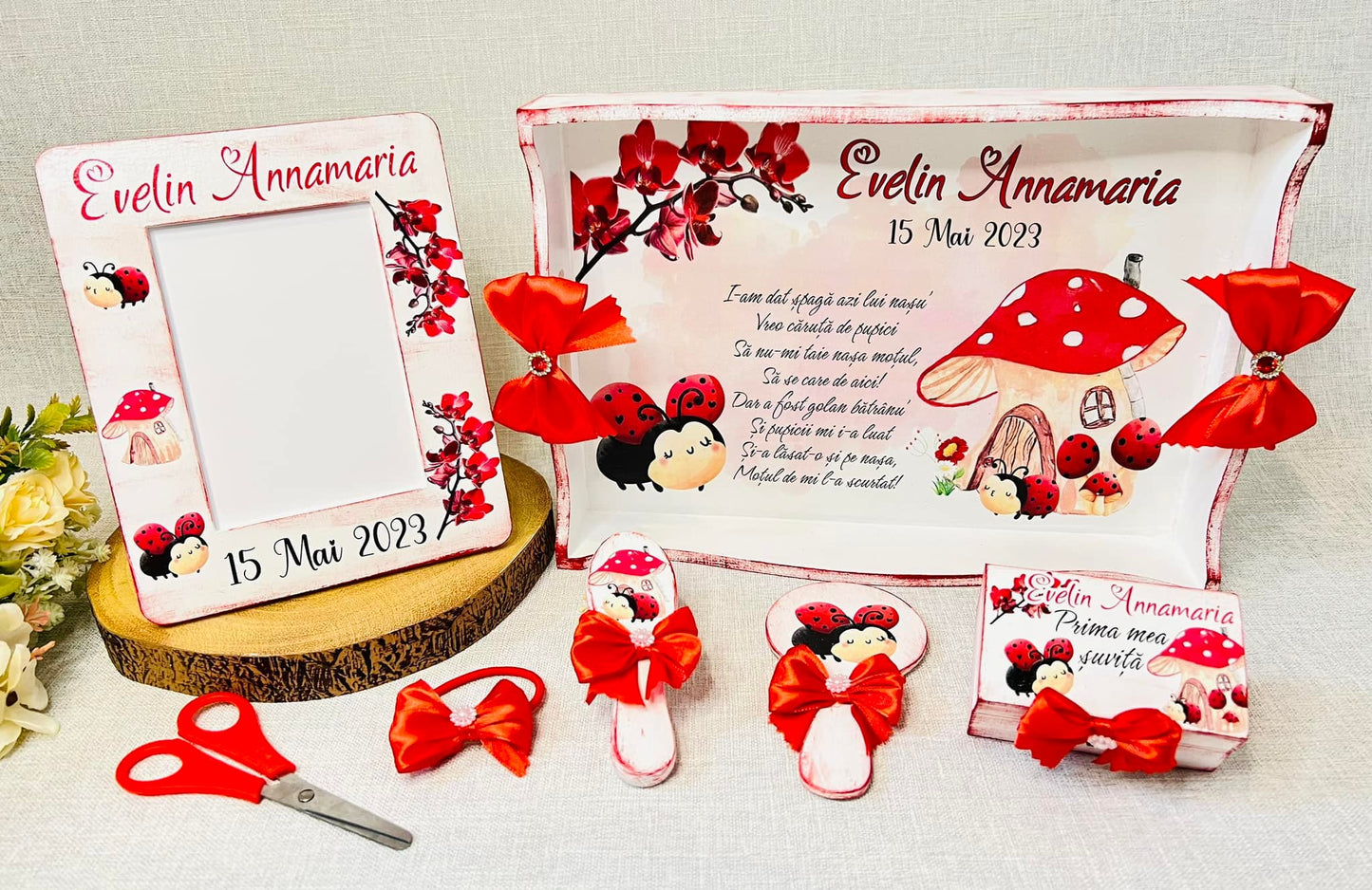 Set tăierea moțului "Buburuza Evelin"