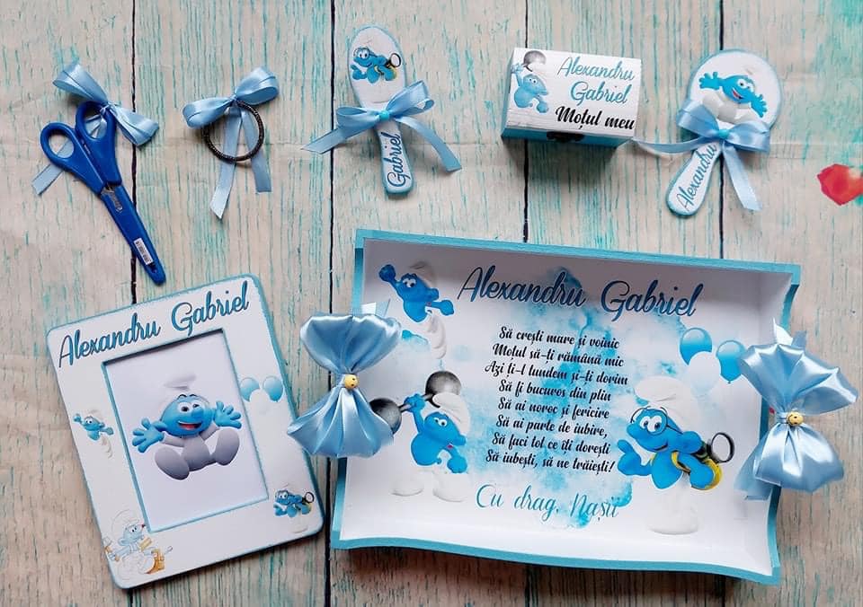 Set tăierea moțului "Ștrumful Alexandru"