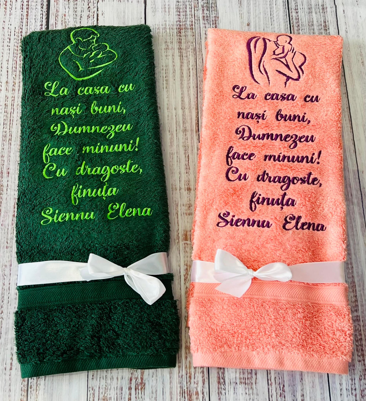 Prosoape de baie "La casa cu nași buni"