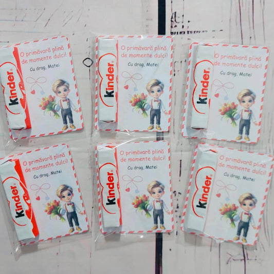 Ciocolățică Kinder sau Merci - Mărțișor