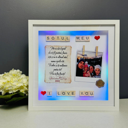 Ramă Led "Soțul meu"