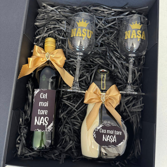 Cutie nași Vin & Sheidans