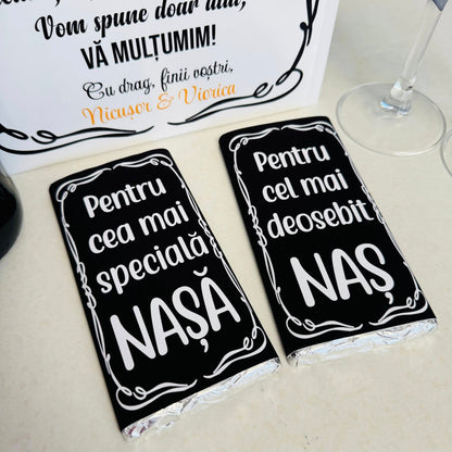 Cutie vin nași "Muțumim că ne-ați fost alături"