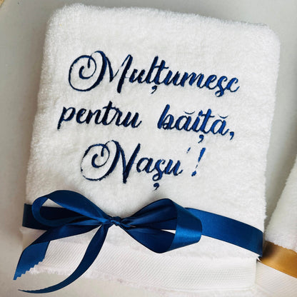 Prosoape de baie "Mulțumesc pentru băiță"