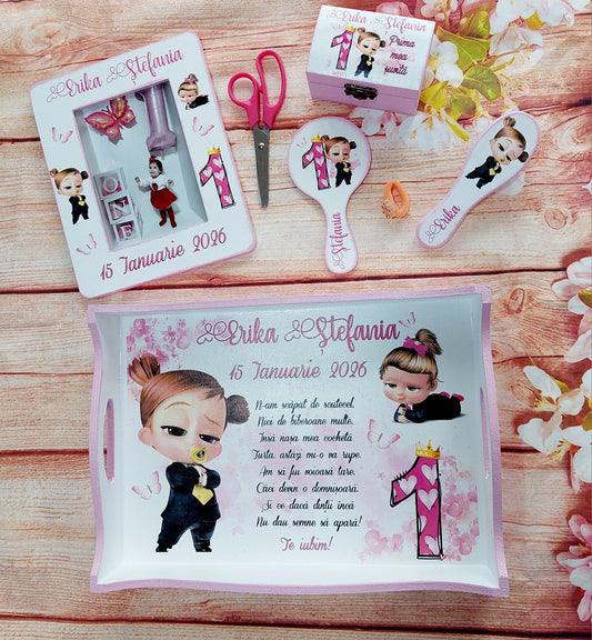 Set tăierea moțului "Fetița Baby Boss"