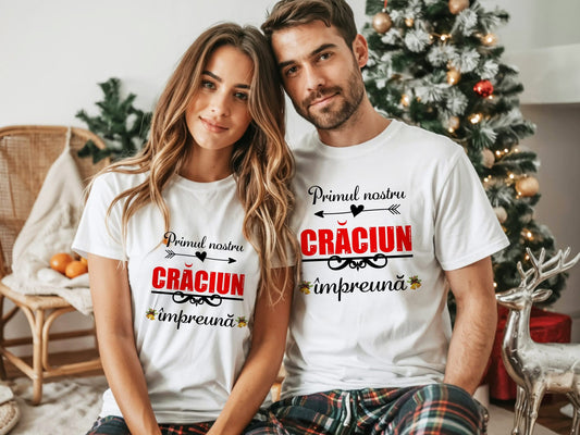 Set 2 tricouri Primul Crăciun împreună