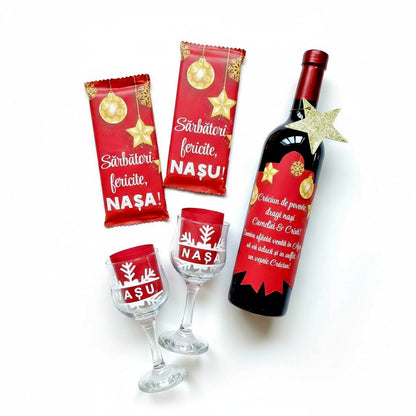 Cutie nași "Sărbători fericite"