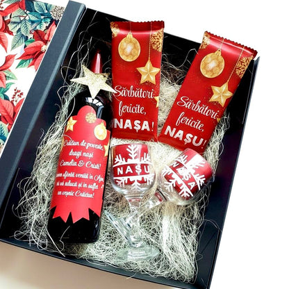 Cutie nași "Sărbători fericite"