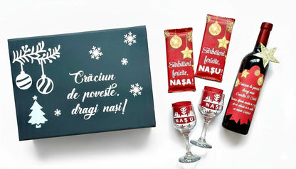 Cutie nași "Sărbători fericite"