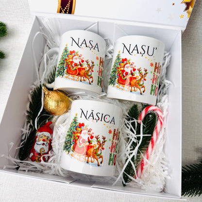 Cutie Cadou Crăciun – 3 căni