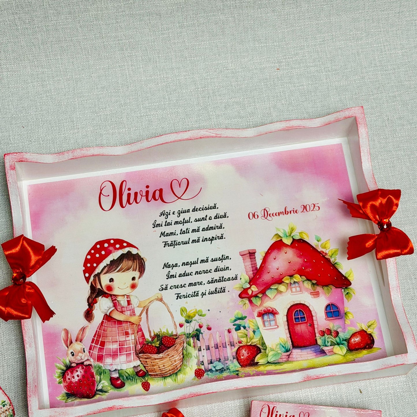 Set tăierea moțului "Căpșunica Olivia"