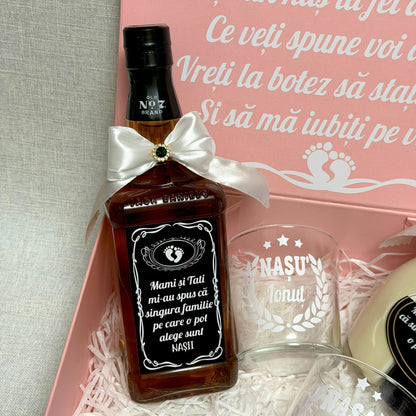 Set roz Jack Daniels și Sheidans "Vreți să fiți nănuții mei"