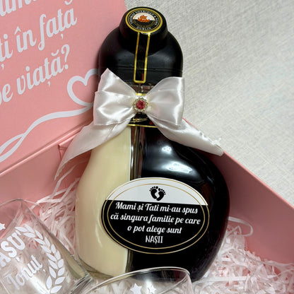Set roz Jack Daniels și Sheidans "Vreți să fiți nănuții mei"
