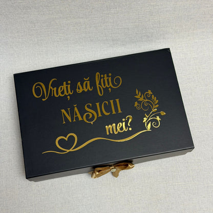 Set cu poza, Jack Daniels și Sheidans "Vreți să fiți nășicii mei"