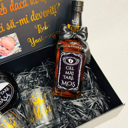 Set cu poza, Jack Daniels și Sheidans "Vreți să fiți moșicii mei"