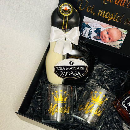Set cu poza, Jack Daniels și Sheidans "Vreți să fiți moșicii mei"