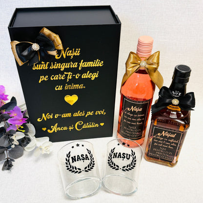 Set Jack Daniels și Vin "Doriți să ne cununați"