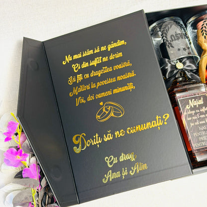 Set Jack Daniels și Vin "Doriți să ne cununați"
