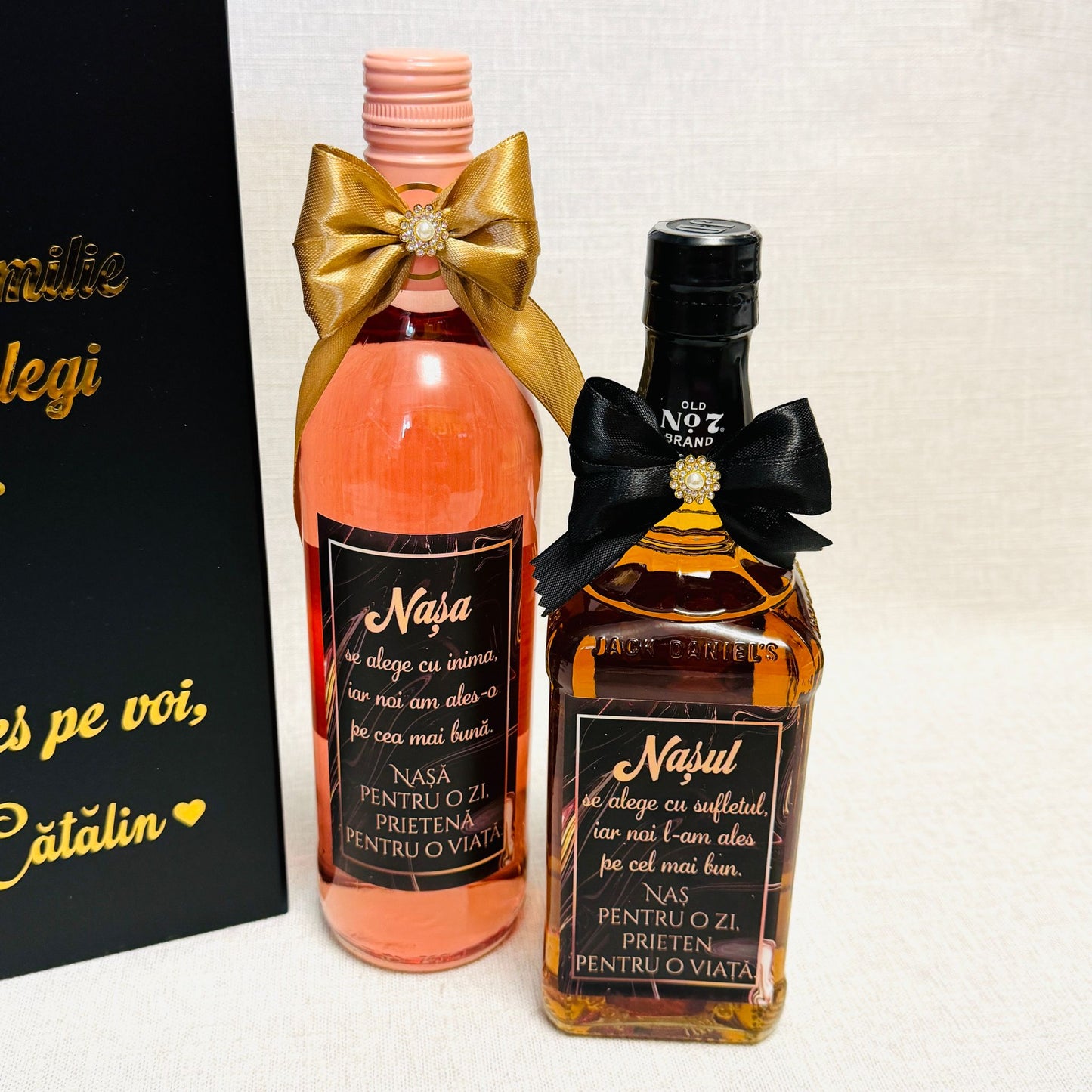 Set Jack Daniels și Vin "Doriți să ne cununați"