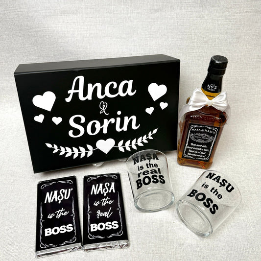 Cutie JD "Nașa&Nașu"