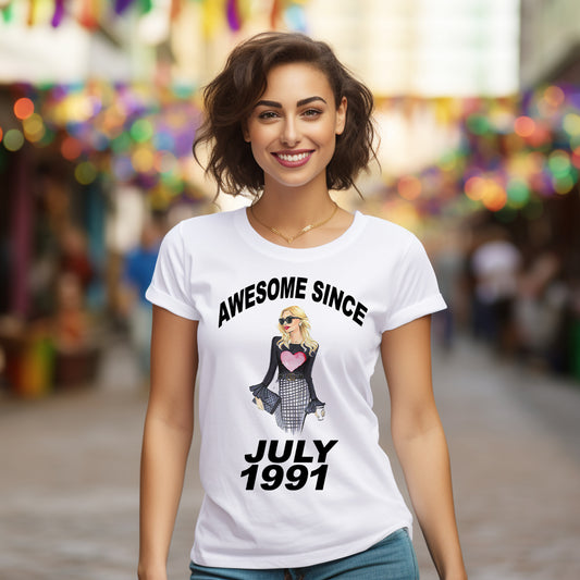 Tricou personalizat – „Awesome since”