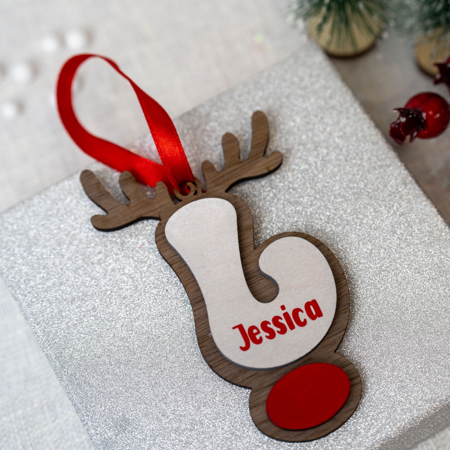 Literă Ren - Glob Personalizat cu inițială și nume