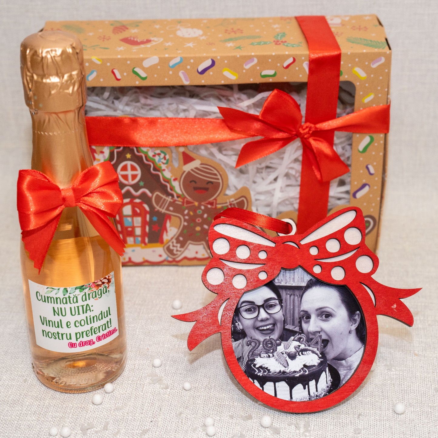 Set cadou Șampanie și Glob