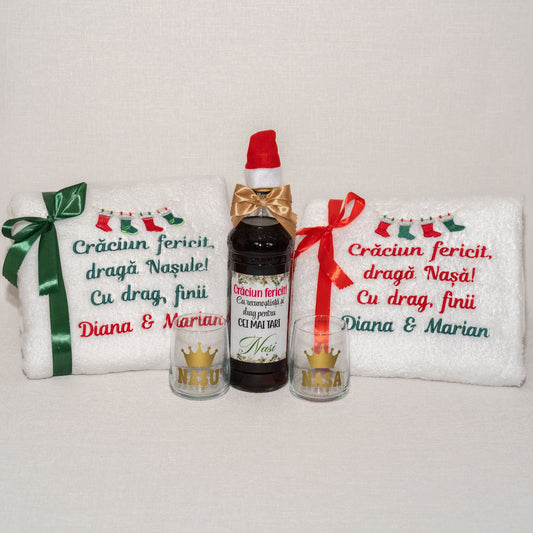 Prosoape brodate și Sticlă de Rom