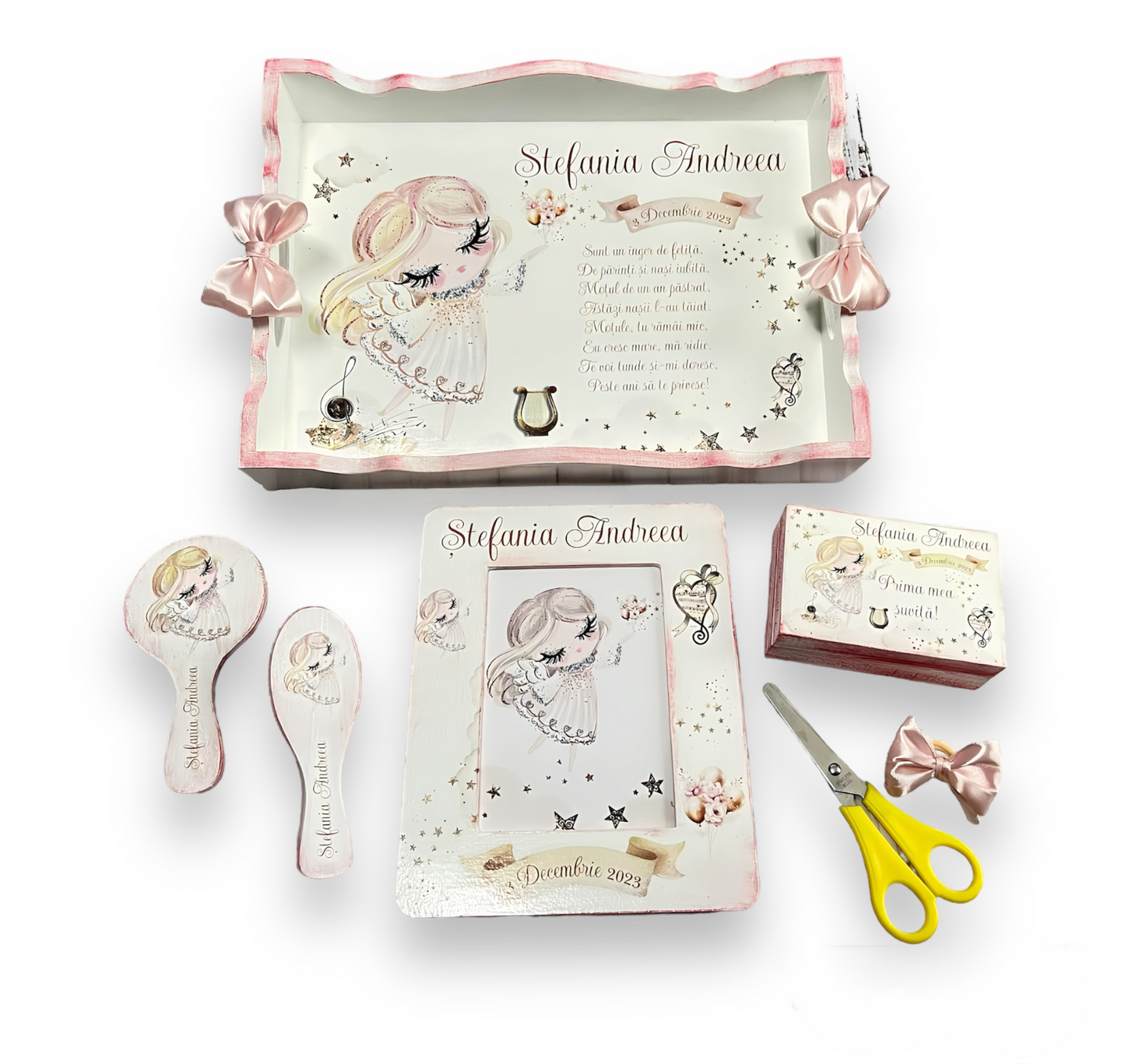 Set tăierea moțului "Fetiță instrumente muzicale"