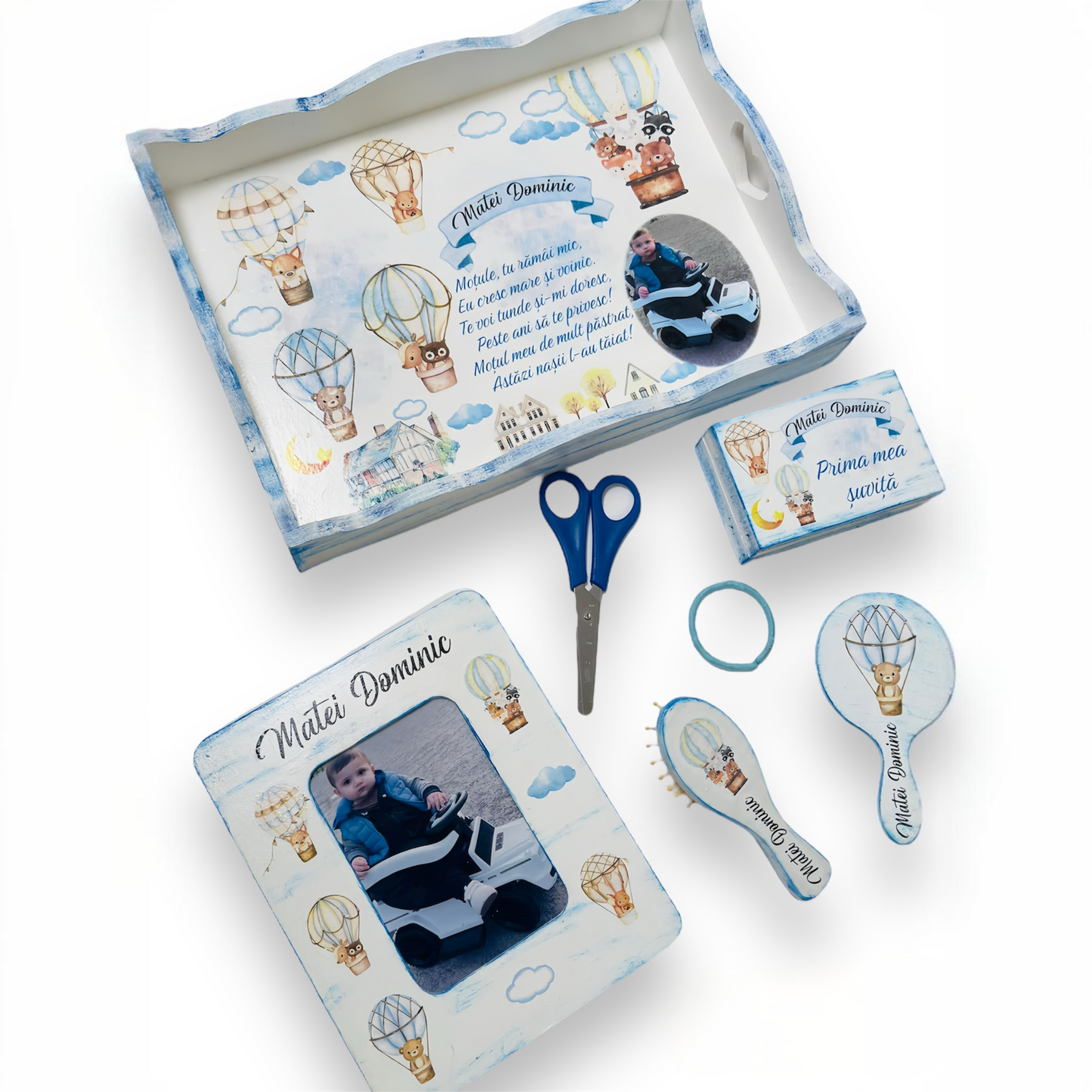 Set tăierea moțului "Animale în balon"