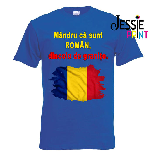 Tricou „Mândru că sunt român dincolo de granițe”