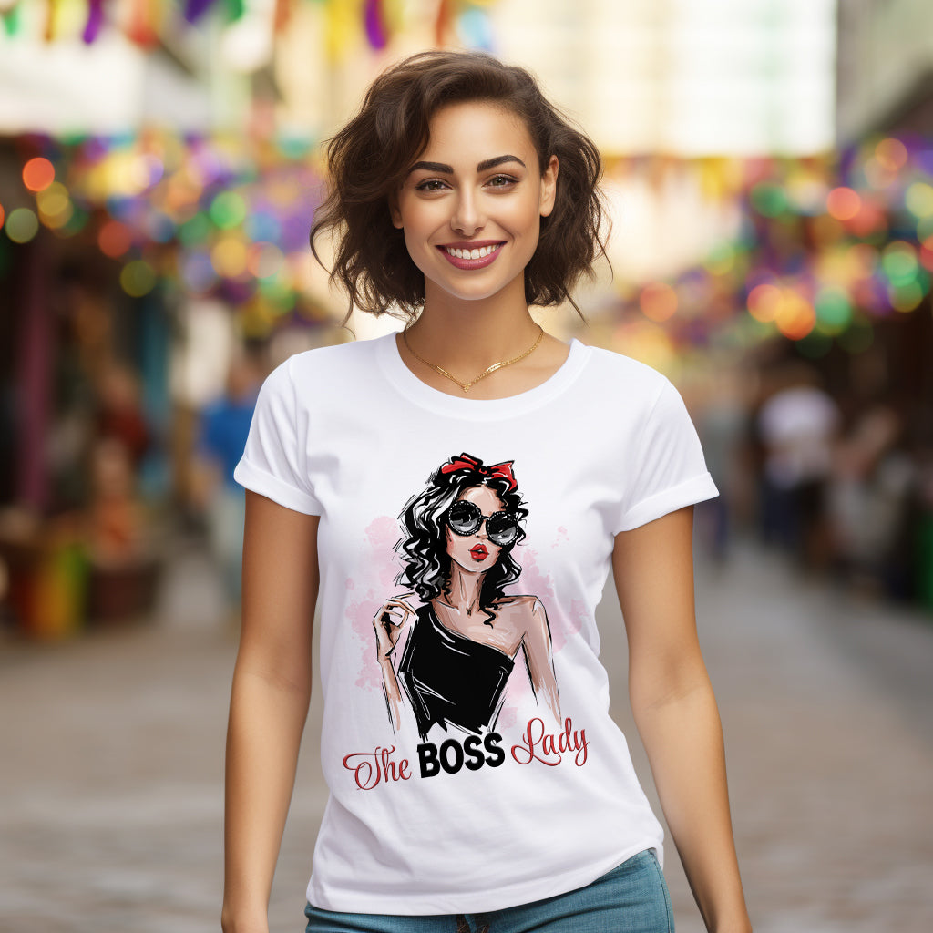 Tricou personalizat – „The Boss Lady”